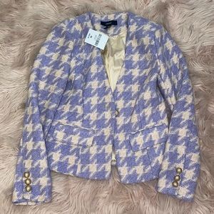 Beige and lavender blazer